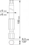 Bit długi torx secur 2 szt.t20*100mm t30*100mm