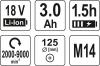 Szlifierka kątowa 125mm 18v bezszczotkowa