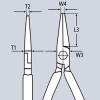 Szczypce tnące półokrągłe proste izolowane 160mm            