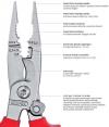 Szczypce do prac elektroinstalacyjnych 6w1                  